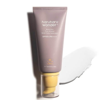 Мінеральний сонцезахисний крем для обличчя HARUHARU WONDER Black Rice Pure Mineral Relief Daily Sun Cream SPF50+ PA++++ 50 мл