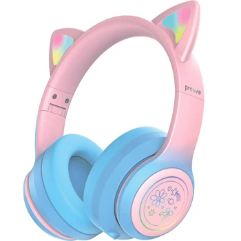 Беспроводные наушники Proove Kids Neko (приложение) blue/pink