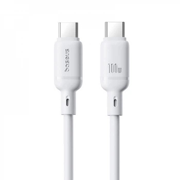 Кабель Baseus Silky Series Fast Charging Type-C to Type-C 100W (2m) white