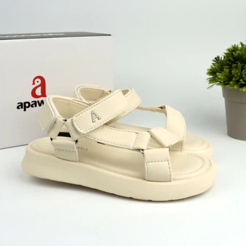 Бежевые босоножки для девочки Apawwa (ABX1185R beige) Размер 29, 19 см