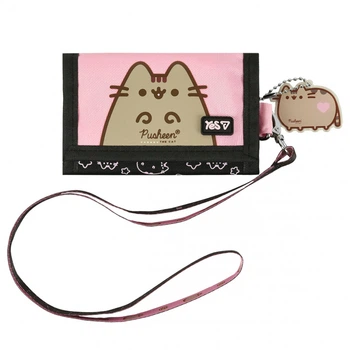 Дитячий гаманець для дівчинки Yes Pusheen WS-2 533807 в школу чи садочок, на блискавці липучці рожевий