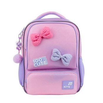 Рюкзак детский Kite Kids 100% Cute, для девочек, розовый (K26-559XS-1)