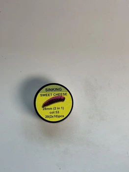 Приманка Crazy Fish MF H-Worm inline 1.1" 20 шт (2*10) 63-28-53-9 сладкий сыр упак (20шт),63-28-53-9