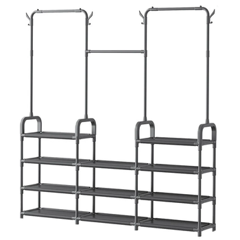 Вешалка для хранения Multi Functional Coat Rack AND 9130-4, Напольная стойка-органайзер для одежды, сумок 57954