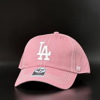 Рожева кепка 47 brand MLB Los Angeles Dodgers CLEAN UP B-CONCU12GWS-QC