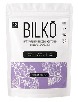 Протеиновый коктейль Bilko Ягода Пакет 0,45 кг