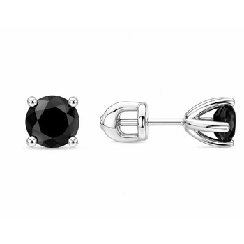 Сережки-пусети (гвоздики) срібні з фіанітами Silver Style (30122.40 sku:2300104321703)