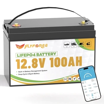 Аккумуляторная батарея LiFePO4 12V 100Ah FLYFREE SMART