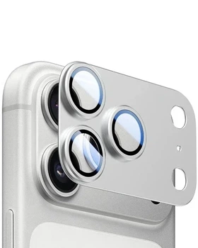 Защита камеры металлический Full iPhone 17 Pro Metallic Camera Lens Protector Silver