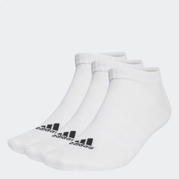 Три пары носков Thin and Light Sportswear Low-Cut adidas HT3469 (49-51) белый (4066746317563)