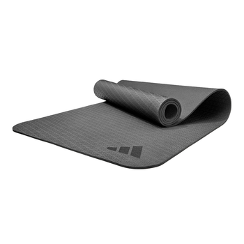 Коврик для фитнеса и йоги Adidas, противоскользящий, EVA+TPE, 183×61×0.6 см, черный (ADYG-10002BK)