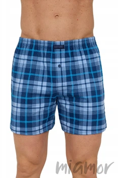 Трусы-боксеры с принтом клетка Cornette Comfort 002/337 XXL Синий