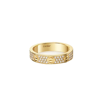Золотое кольцо с бриллиантами в стиле Cartier LOVE RING размер 17/53мм