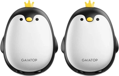 Магнитные аккумуляторные грелки для рук Gaiatop Пингвины (2 шт), 3 режима тепла, уценка