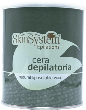 Воск для депиляции Skin System Азуленовый в банке 800 мл (8051407571428)