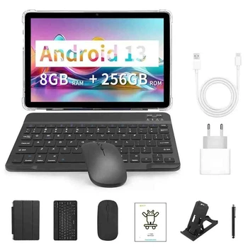 Планшет BDF Y7 5G 8/256GB, 10.1, Dual SIM, 8000mAh + чехол, стилус, клавиатура, мышь
