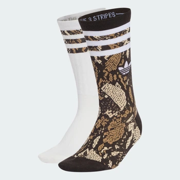 Женские две пары носков Snake Graphic Crew Socks adidas KW9196 (43-45) Разноцветный-1 (4069995920959)