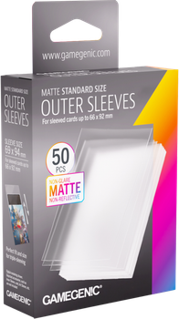 Протектори для карт Gamegenic Matte Outer 69 x 94 мм 50 шт. (4251715419755)