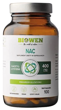 NAC Biowen N-Acetyl L-Cysteine 400 мг 100 капсул (5902906189153)