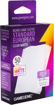 Протектори для карт Gamegenic Board Game Matte 62 x 94 мм 50 шт. (4251715419922)