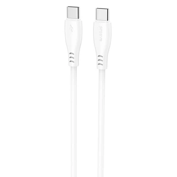 Кабель Proove Simple Silicone Type-C to Type-C 60W (2m) white