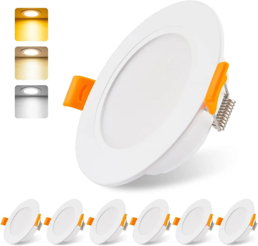 Вбудований світлодіодний світильник LED NitensLab 5W, 220–240V, нейтральний білий / комплект 6 штук
