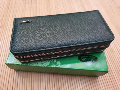 Кошелек женский на два отделения темно-зеленый 9705‐025