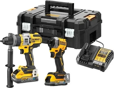 Набір електроінструментів DeWalt 18V XR POWERSTACK DCF850 + DCD999 з 2 акумуляторами (DCK2052H1E1T-QW)