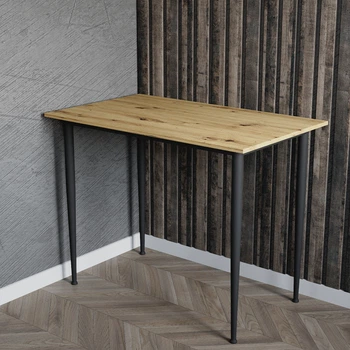 Стол универсальный Prime Ferrum-decor 750x1000x700 Черный металл ДСП Дуб Артизан 16 мм (PRAIM36)