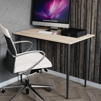Стол универсальный Prime Ferrum-decor 750x1000x600 Черный металл ДСП Дуб Сонома 16 мм (PRAIM04)