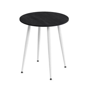 Стол круглый OPTIMA 4 ноги на конус Ferrum-decor 750x670x670 Белый металл ДСП Каштан Арвадонна 16 мм (OPTIM4408)