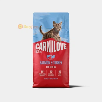 Сухий корм Carnilove Active Salmon & Turkey Kitten для кошенят, лосось та індичка, 6 кг