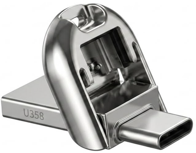 Флеш-память USB Aigo U358 128GB Type-C USB 3.2 Silver