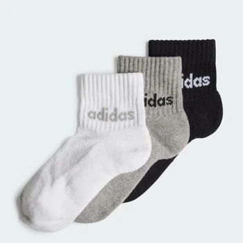 Детские три пары носков Outlet Value Linear Kids Ankle adidas IV7151 (34-36) черный (4067886098756)