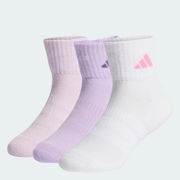Детские три пары носков CUSHIONED SPORTSWEAR ANKLE adidas KD1724 (22-24) фиолетовый (4068819793786)