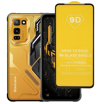 Защитное стекло TDG 9D для Blackview Fort 5 полная проклейка черный