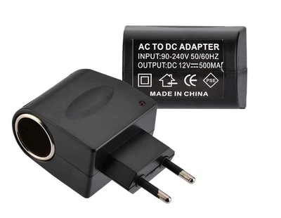 Перехідник 220V to АЗУ 12V (0.5A) Чорний