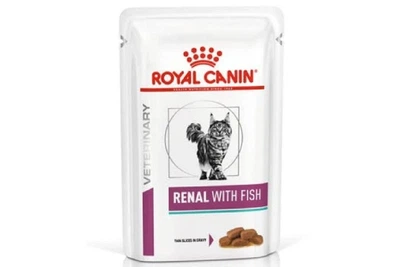 Корм для котов с болезнями почек Renal With Fish с кусочками рыбы в соусе 85 г Royal Canin