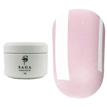 Гель для нарощування нігтів SAGA Builder Gel Veil №3 Orchid shimmer 15 мл
