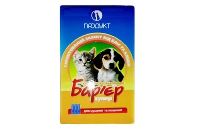 Краплі на холку Бар'єр-супер NEW для цуценят і кошенят №3 Продукт