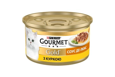 Корм для котов Gourmet Gold курица с соусом де люкс 85 г Purina