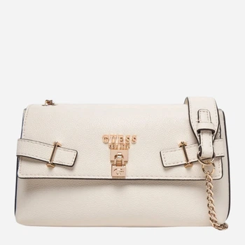 Сумка багет жіноча зі штучної шкіри маленька Guess Noelle Girlfriend Sa HWBG78-33210-OFF Off White (198659025526)