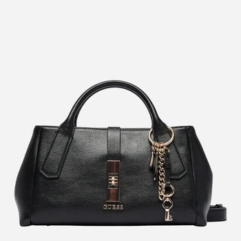 Сумка кросбоді через плече жіноча зі штучної шкіри середня Guess Brooke Hobo HWBG98-97060-BLA Black (198659025809)