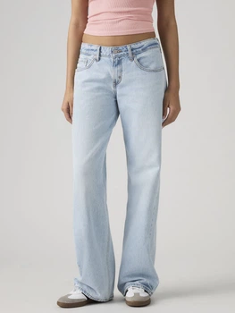 Джинсы Baggy женские Levi`s Low Loose Women's Jeans A5566-0043 27-32 Светло-голубые (5401187701912)
