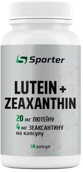 Лютеїн та зеаксантин Sporter 20 мг 60 капсул (4820249725184)