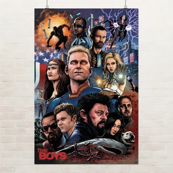 Постер Хлопаки, The Boys, серіал, супергерої, A3 42×28 см (id4869)