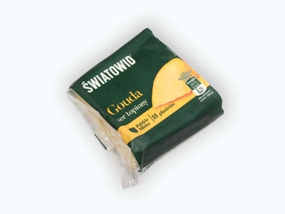 Сир тостовий вершковий Gouda Swiatowid 15 скибочок