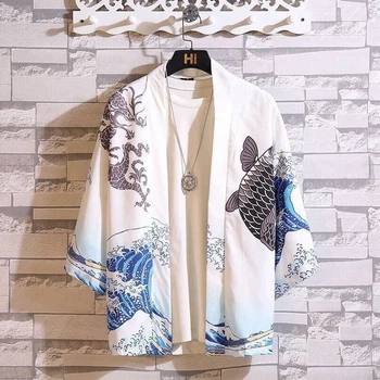 Накидка-кімоно стиль хаорі Honey Fashion Accessories Onesize білий (50к021)