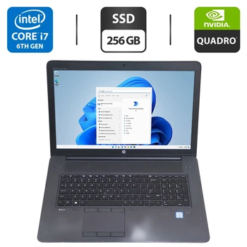 Мобильная рабочая станция HP ZBook 17 G3 / 17.3" (1920x1080) IPS / Intel Core i7-6700HQ (4 (8) ядра по 2.6 - 3.5 GHz) / 16 GB DDR4 / 256 GB SSD / nVidia Quadro M1000M, 2 GB GDDR5, 128-bit / WebCam б/у
