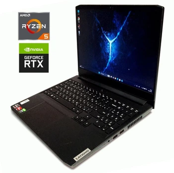 Игровой ноутбук Lenovo IdeaPad Gaming 3 15ACH6 / 15.6" (1920x1080) IPS / AMD Ryzen 5 5600H (6 (12) ядер по 3.3 - 4.2 GHz) / 16 GB DDR4 / 256 GB SSD / nVidia GeForce RTX 3050, 4 GB GDDR6, 128-bit / WebCam б/у